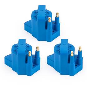 Ena B07h46f7hj Set Of 3 Blue Ignition Coil Pack Compatible Buick Cadillac Chevrolet