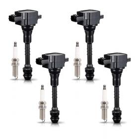Ena B07mzfrqh6 Set Of 4 Ignition Coil Pack And Platinum Spark Plug Compatible Nissan