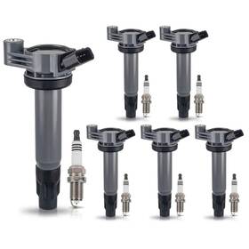 B088d2gjcb Ena Set Of 6 Ignition Coil Pack Spark Plug 3.3l 3.3 V6 2004 2005 2006 2007 2008