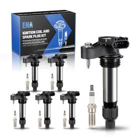 Ena B08kl36ns2 Pack 6 Ignition Coil Iridium Spark Plug 3.6 V6 2010 2012 2013 2014 2015
