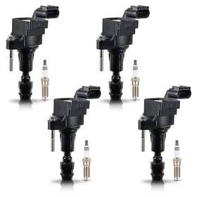 Ena B08kl8f8vg 4 Ignition Coil Pack Iridium Spark Plug Compatible Chevrolet Gmc Pontiac