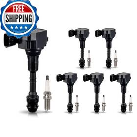 B0cf6mrtr8 Ena Set Of 6 Ignition Coil And Iridium Spark Plug Compatible Nissan Infiniti