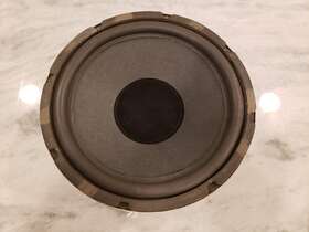 680-2064 Ess 10 Inch Audio Amt Woofer Replaced Foam Flat Edge Cone Used See Pictures