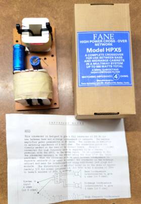 500w Fane Hpx5 2-way Speaker Passive Crossovers 2 Boards 500hz 12db 4 Ohm Nos