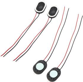 Fielect 705353885587 4pcs Diy Magnetic Speaker 1w 8 Ohm 20 X 14 3mm L W H Oval Shape