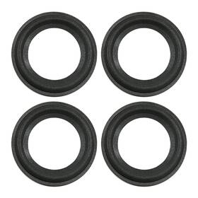 Fielect 889058930671 4pcs 2.5 Inch Foam Speaker Edge Surround Rings Black For Repair Or Diy