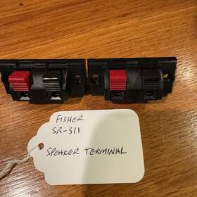 Sr-311 Fisher Speaker Terminals Pair Very Good Condition