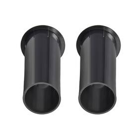 Fixinairp 641832260936 51mm X 142mm Port Tube Black Bass Woofer Box Reflection 2 Pcs