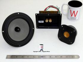 6v013-t90k Focal 2-way Inch Kit 6v013 Woofer T90k Tweeter Crossover Diy Or Repair Krk 6000