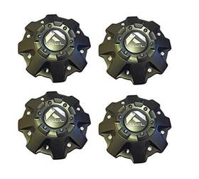1001-63-b Fuel Wheels 791512691557 4 Pack Black Center Cap M-447 Five And Six Lugs