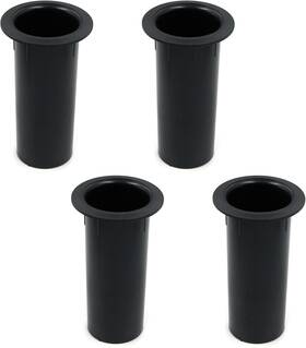 Geesatis 445010097030 4 Pcs Speaker Port Tubes 4.72 Inch X 2 Abs Box Bass Air Blac