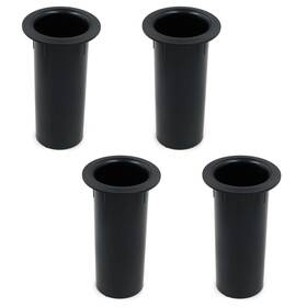 Geesatis 779880885181 4 Pcs Speaker Port Tubes 4.72 Inch X 2 Abs Box Bass Air Black