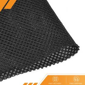 Gryfton 601968527976 Black Speaker Mesh Grill Stereo Fabric Dustproof 100cm X 160cm 40 Inch X63