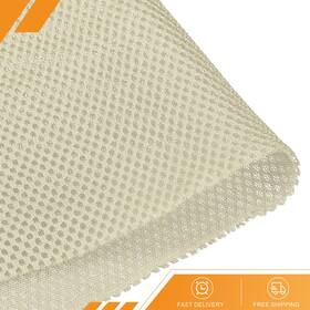 0.5x1.45m Gryfton 680811044228 Speaker Grill Cloth Polyester Fiber Stereo Mesh Fabric Beige