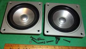 M-1001 Hitachi 2 M-101 Midrange Driver Inch Lo-d Series Clean Working 1970s 25 Watt