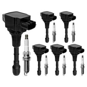 Hqpasfy B0bksvnz8h Uf550 Ignition Coil Packs Spark Plugs Compatible 2007-2020 Nissan