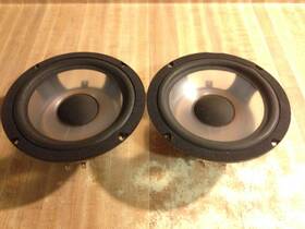490814 Infinity Rs-10 Oem 6.5 Inch Clear Poly Woofers Fresh Refoam Tested Works
