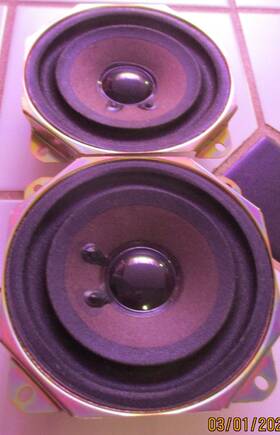Vgs1001-014 Jvc 4.0 Inch Matched Pair Of 4 Ohm Fullrange Midrange Speakers Rated 9w