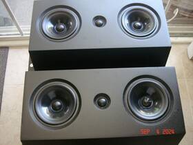 B110sp1274 Kef 104/2 Speaker Midrange Drivers And Tweeter Box Assembly Original Working Full