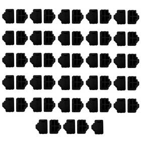 Lampvpath 619470452914 Silicone 55pcs Ethernet Hub Port Rj45 Anti-dust Cover Plugs Protector Stopper