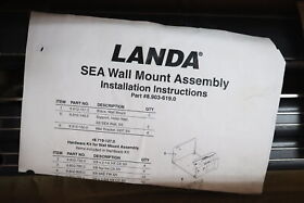 8.903-619.0 Landa Sea Wall Bracket Assembly