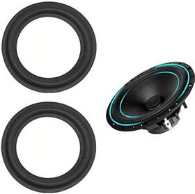 Linalife 673257105264 2pcs 4 Inch Speaker Foam Surround Repair Kit 90mm Perforated Rubber Edge
