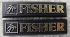 Stv881 Logo Pair 2 Speaker Parts Plates Fisher Original Badges