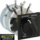 Lps-100 Sound Quest Stereo Speaker Attenuator Shaft Knob Hardware New