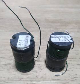 2.4mh Madisound 848864026428 19 Gauge Ferrite Bobbin Core Inductors Pair