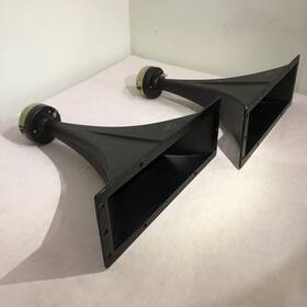580069-1 Magnavox Pair Of Horn Speakers From Astro Sonic Console Stereo Speaker