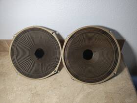 581215-1 Magnavox Astro Sonic Pair Of 12 Inch Vintage Speakers 1964