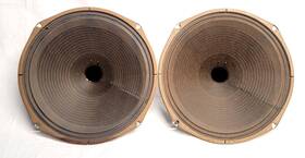 584135 Magnavox Console Pair Of 12 Inch Vintage Speakers 1962