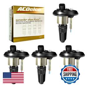 B086xmndtf Mas Set Of 4 Ignition Coils Pack Acdelco Spark Plugs Compatible Chevrolet
