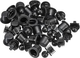 Mea220421ee0174 Meccanixity Speaker Grill Guides Plastic Black Ball Socket Type Dia 10.6mm