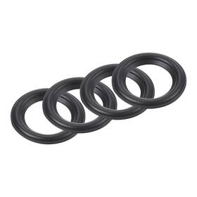 Mea221201ee0171 Meccanixity 4-pack Rubber Speaker Foam Edge Surround Rings 2.25 Inch 33x53mm Black