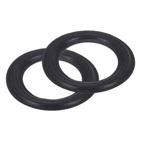 Mea250317ee000184 Meccanixity 2 Pcs 4.5 Inch Foam Speaker Edge Surround Rings 75x118mm Black