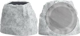 Fg-rockgrey-2 Nillum Rock Speaker Solar Powered And Usb-c Rechargeable Wireless Bluetooth 2pc