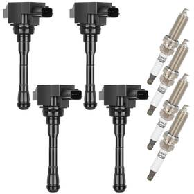 Ocpty B0c7qwtwjt Coil Packs And Spark Plug For Uf659c1807 Compatible 2012-2017 Nissan