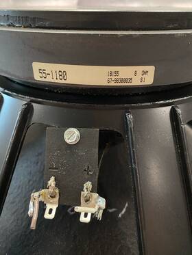 55-1180 Ohm 551180 18155 8 18 Inch Woofer For Parts/repair