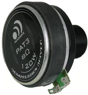 Pat3 Ohm Massive Audio Pat 3 1 Inch Compression Driver 120w 8-ohm Pro Tweeter Screw-on