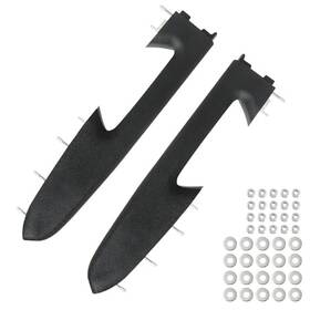 Omozone P-0828 Upgraded Door Armrest Repair Kit Left Driver And Right Passenger Left&right Black