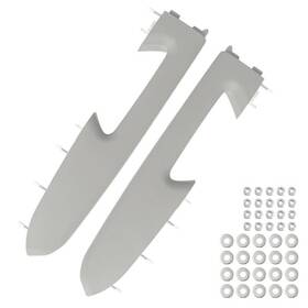 Omozone P-0829 Door Armrest Repair Kit Left Driver And Right Passenger Side Left&right Gray
