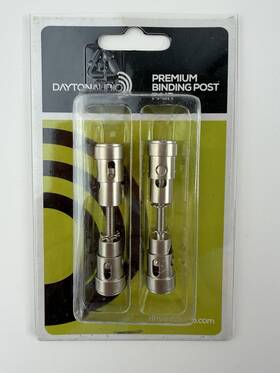 Parts Express 091-1156 Dual-ended Satin Nickel Speaker Terminal Pair New