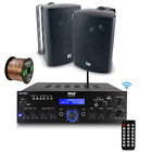 Pda65bu-lu47pw-eb16g50ft-cca Enrockaudiobundle Pyle Amplifier Bluetooth Usb Aux Stereo Dual 728120501671