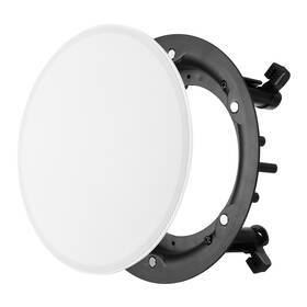 Peroup 783243619757 Ceiling In-wall Speaker Grille Cover And Base 8.1 Inch White Round Metal Covers