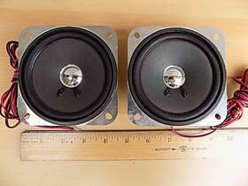 H60721 Philips Arts 4 Inch 8 Ohm 3 Watt Full Range Speaker Pair