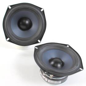 Mw5530 Polk Audio Pair Of Dented Surround Woofer 5.25 Inch Speaker Driver 4 Ohm