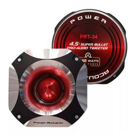 Prt-34 Power Acoustik 709483065932 Pro Audio Series 4.5 Inch 350w Peak Handling 4 Ohm