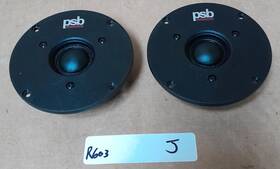 D26tg-27-06 Psb Pair Of Century Loudspeaker Dome Tweeters R603 J