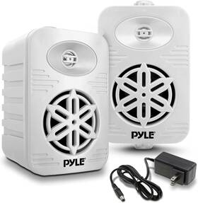 Pdwrbt56wt Pyle Bluetooth Indoor Outdoor Wall Mount Speakers Waterproof Speaker System